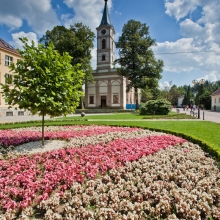 Kościół ewangielicko - Augsburski w centrum Wisły